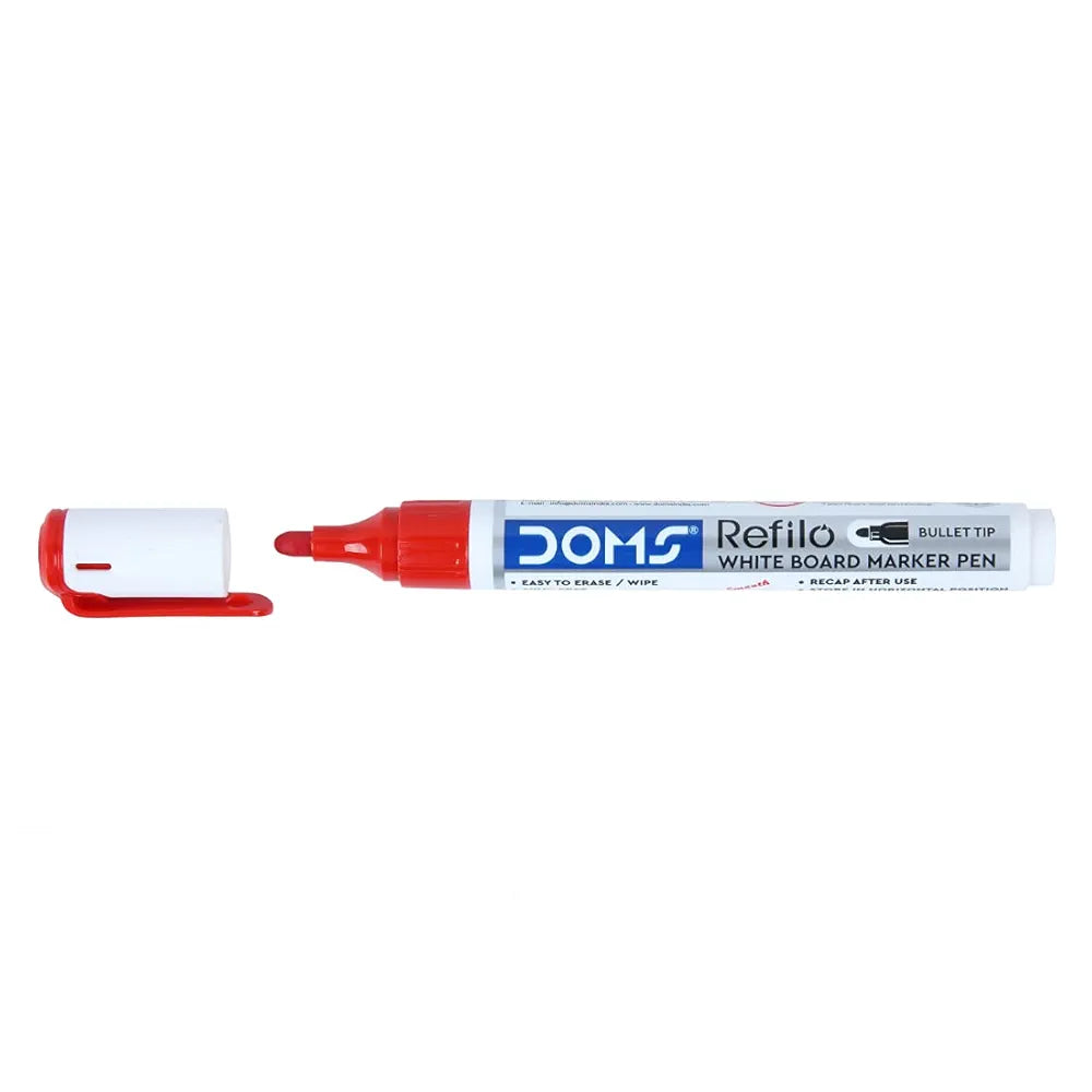 DOMS 7433- RED WHITE BOARD MARKER DOMS 7433- RED WHITE BOARD MARKER